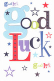 With its bright, playful fonts and a constellation of stars, this good luck card pulses with the optimism that defines Finsbury Park. The words 'Good Luck' unfurl in a glorious harmony of pastel blue, lively red, moss green, and stately purple, reminiscent of the community's colourful shopfronts and lively street art. Navy, lemony lime, and soft lilac stars dance across the white surface, each one echoing the hopes, dreams, and shared encouragement woven into the fabric of the area. The smooth, fine-grained feel beneath your fingertips is evocative of the carefully chosen envelopes at your local florist, ready to hold heartfelt notes of support. Imagining this card handed to a friend before a big life change-perhaps a new job along Blackstock Road or a university sendoff-one feels the surge of confidence, optimism, and shared goodwill that binds neighbours here. It's more than a message; it's a keepsake imbued with the belief that, in Finsbury Park, encouragement travels with you, lighting each step of your journey.